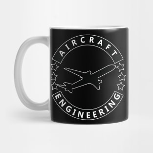 Aircraft engineering text aerospace design Mug